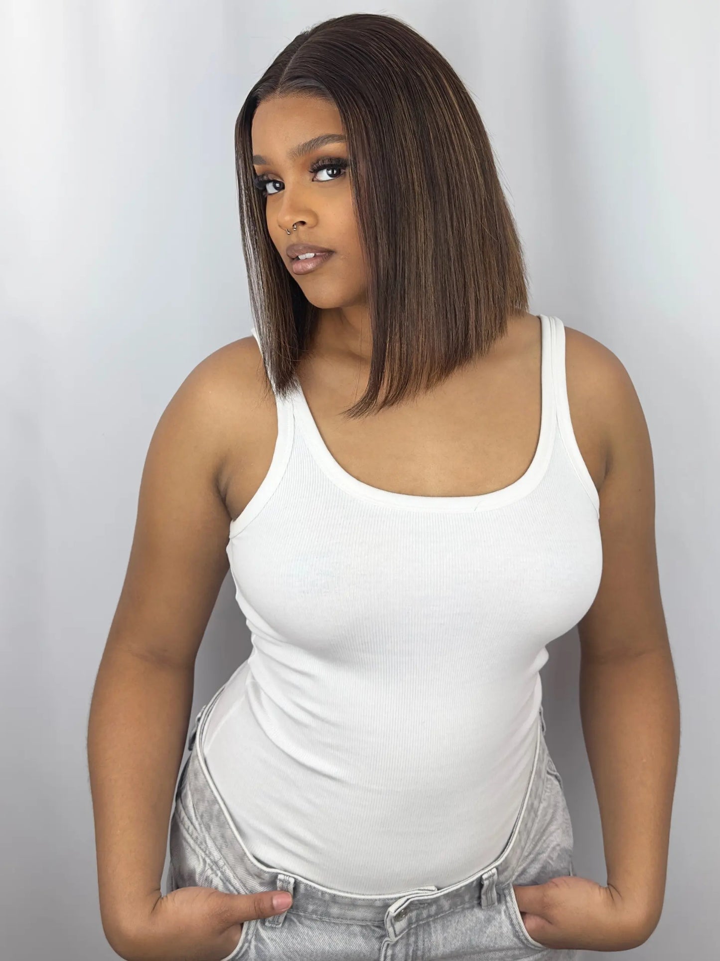 JULIET · Bob Lisse · 5x5 HD Lace · Glueless · Densité 180% · 300 grammes