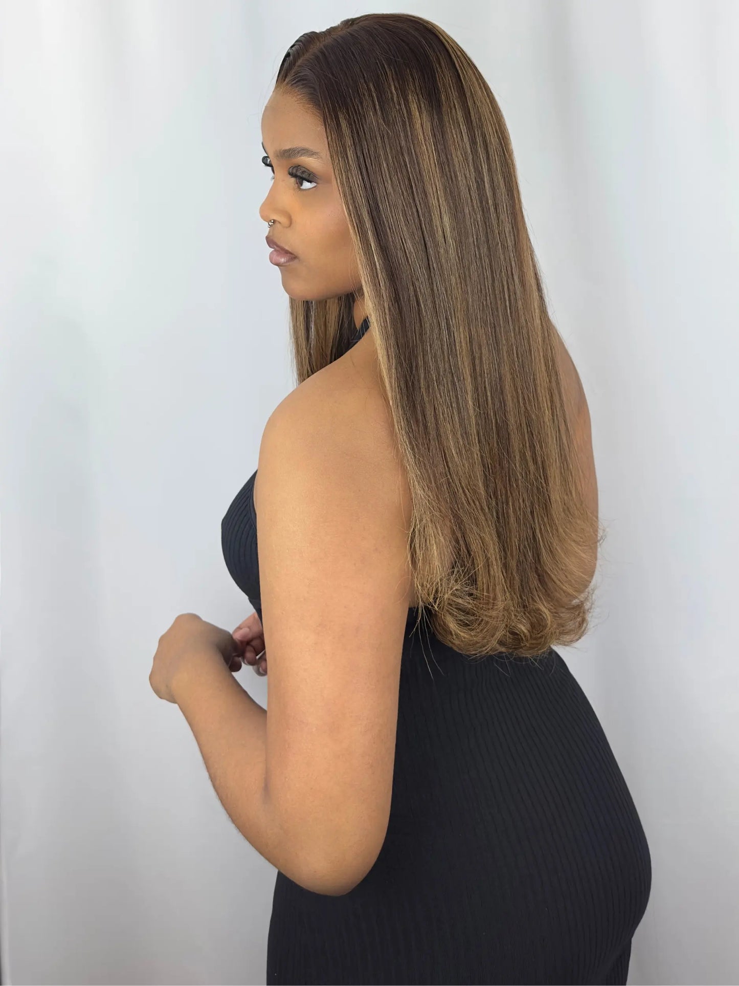 CÉLINE · Lisse · 5x5 HD Lace · Glueless · Densité 180%