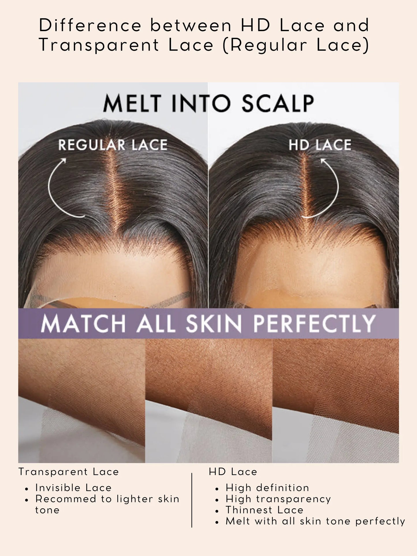 CAMILLE · Ondulado · 5x5 HD Lace · Glueless · Densidad 180%