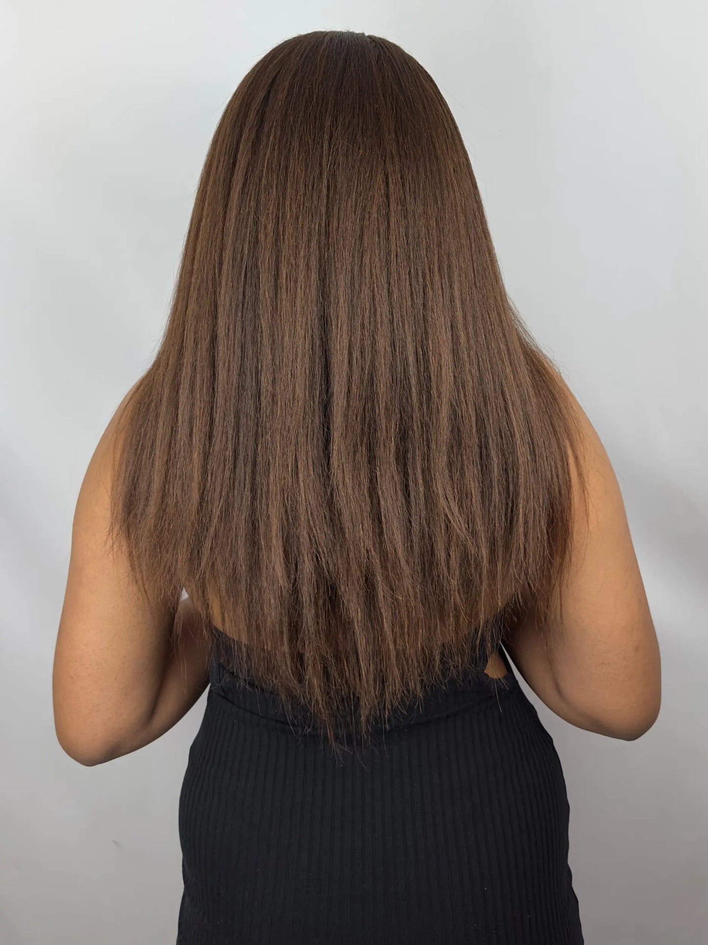 EVELYN · Kinky Straight · 13x4 HD Lace · Drawstring Glueless · 180% Density